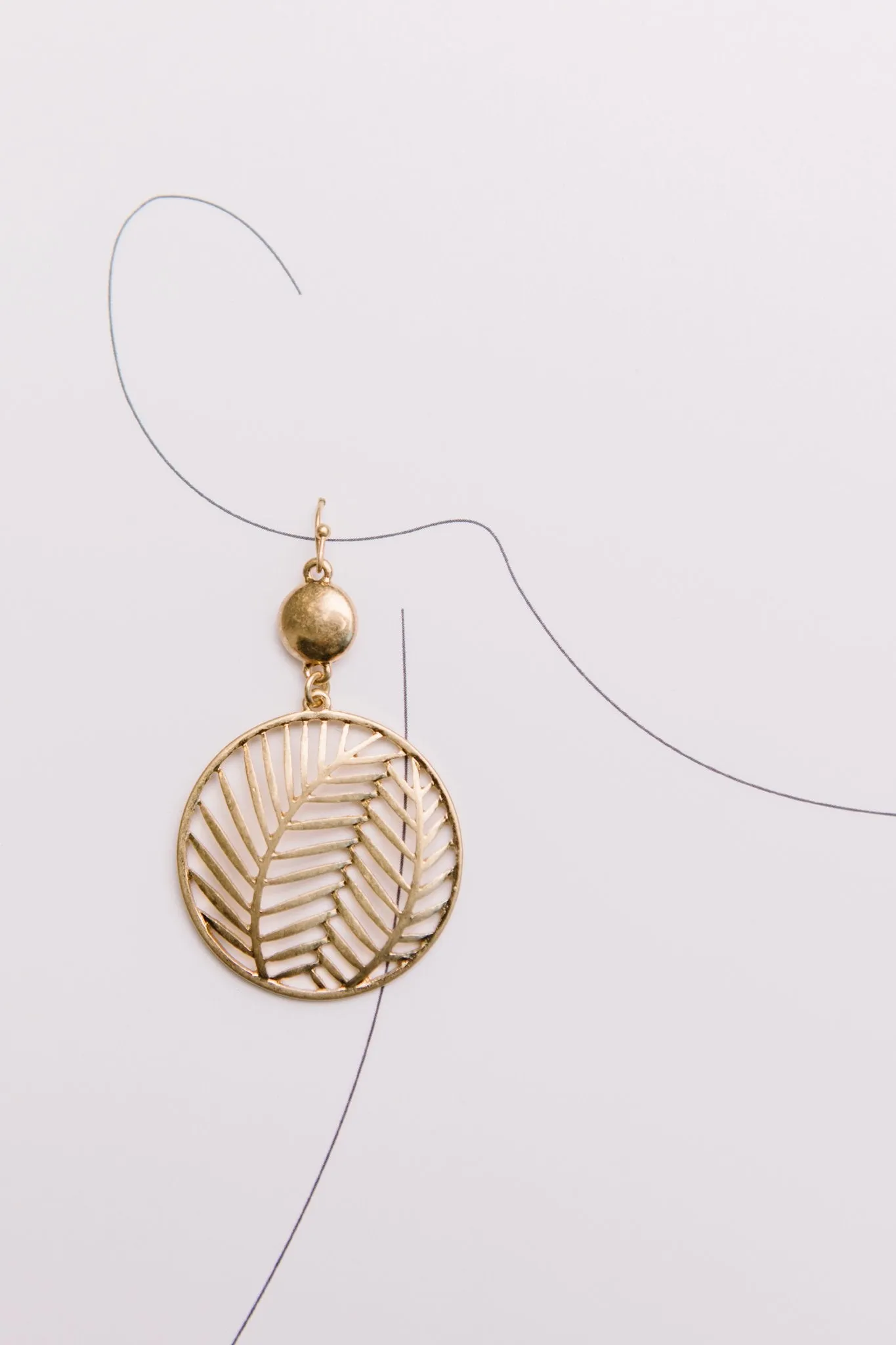 Golden Palm Earrings
