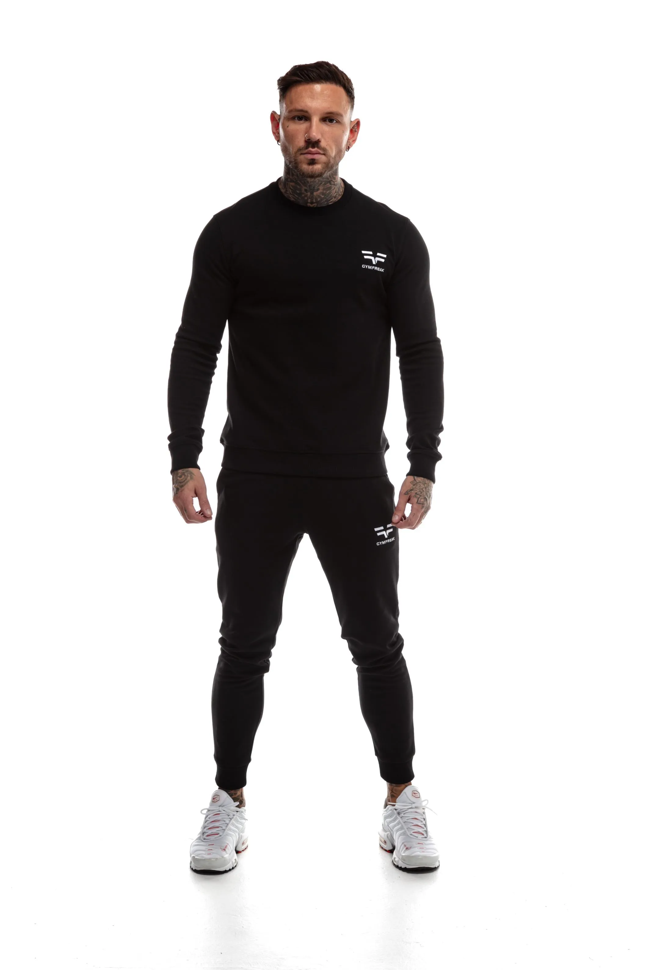 GymFreak Mens Power Sweatshirt - Black
