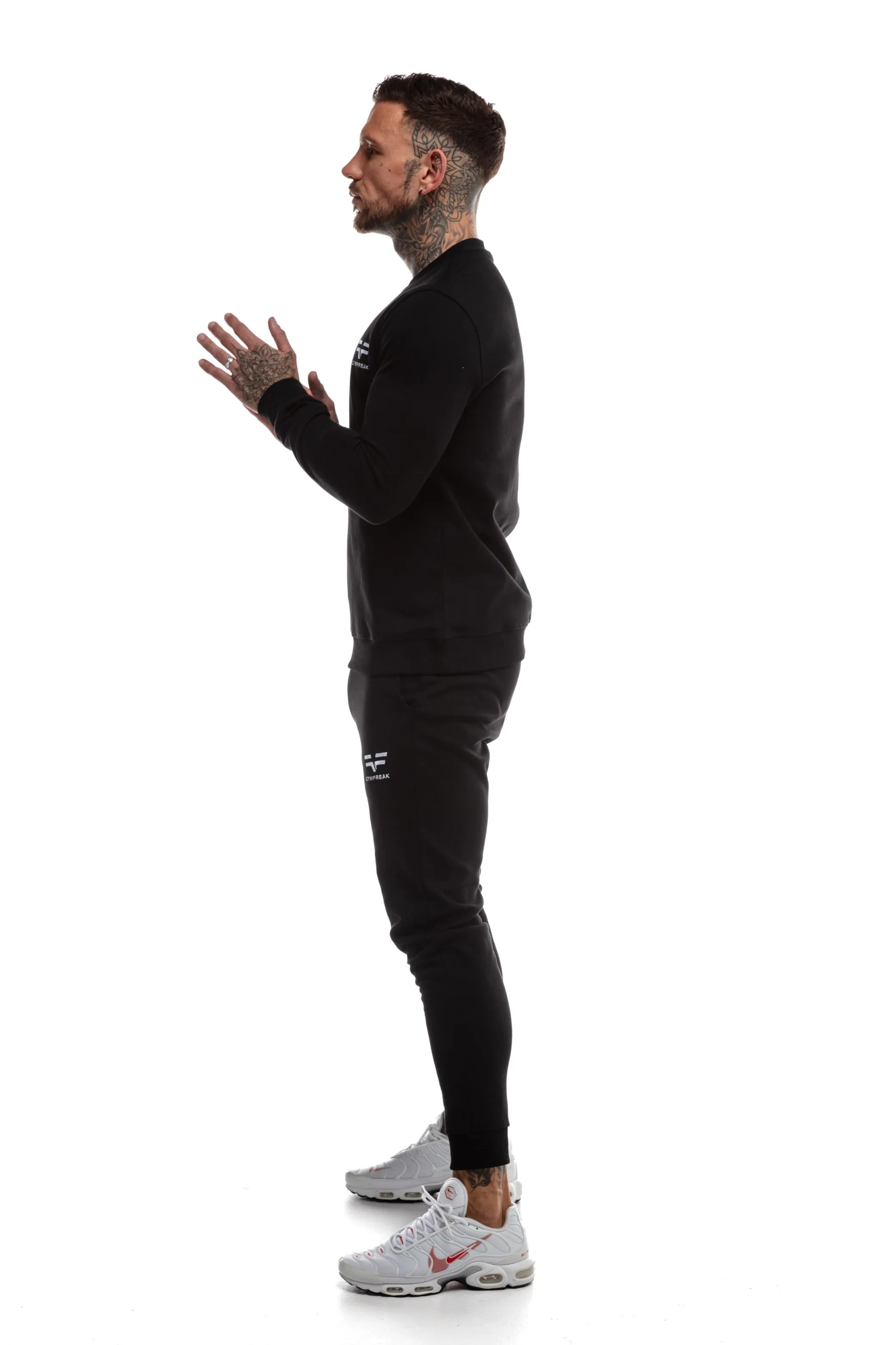 GymFreak Mens Power Sweatshirt - Black