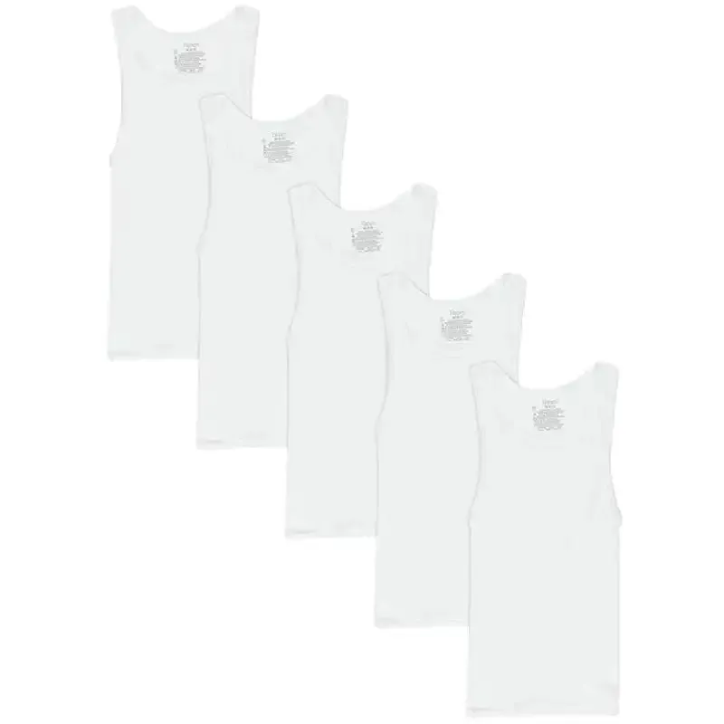 Hanes Boys 5 pack Tank Tops
