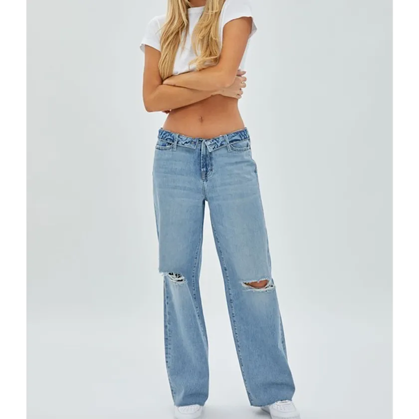 Hidden Fold Down Dad Jean