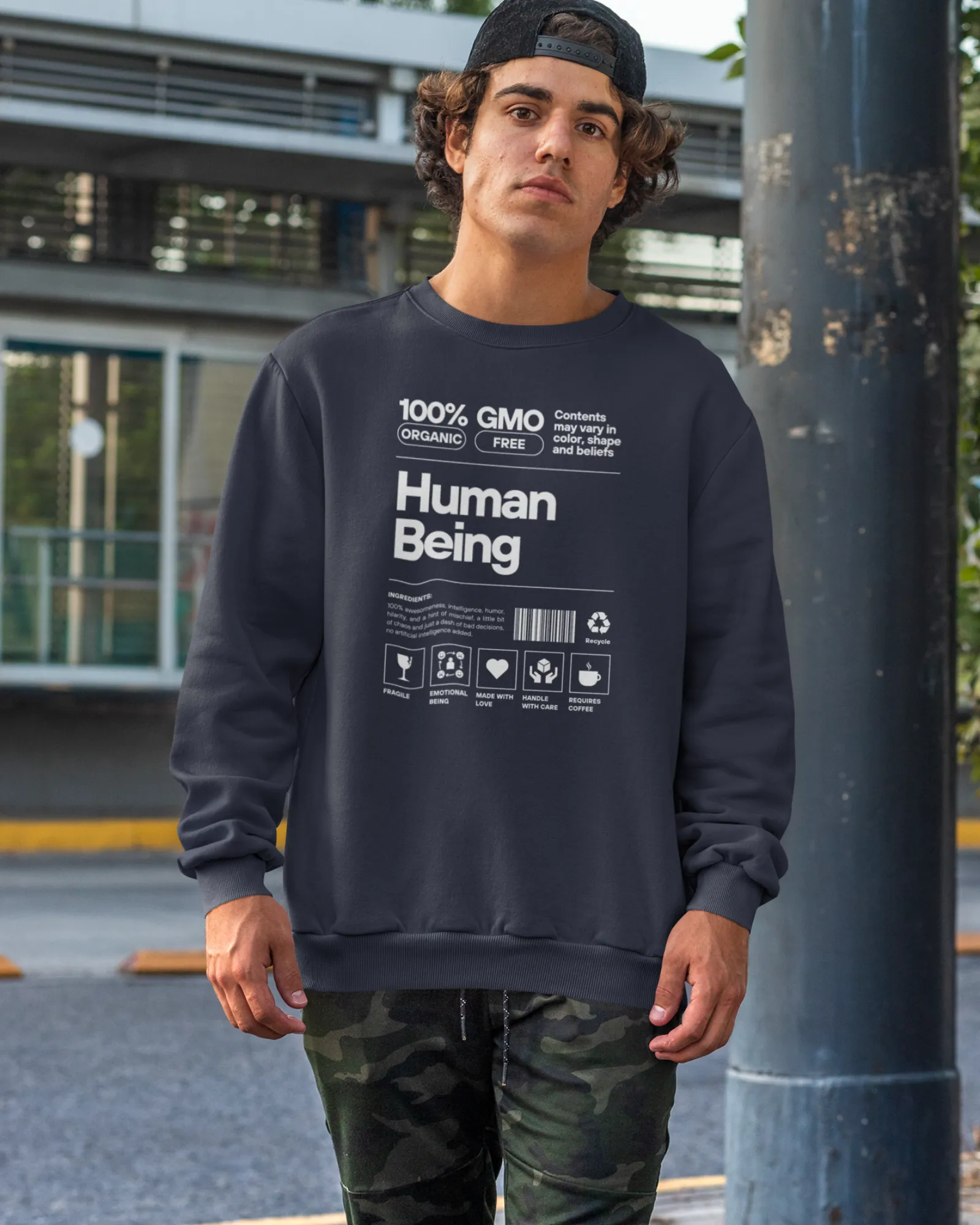 Human Being Dark - Men's Sweatshirts