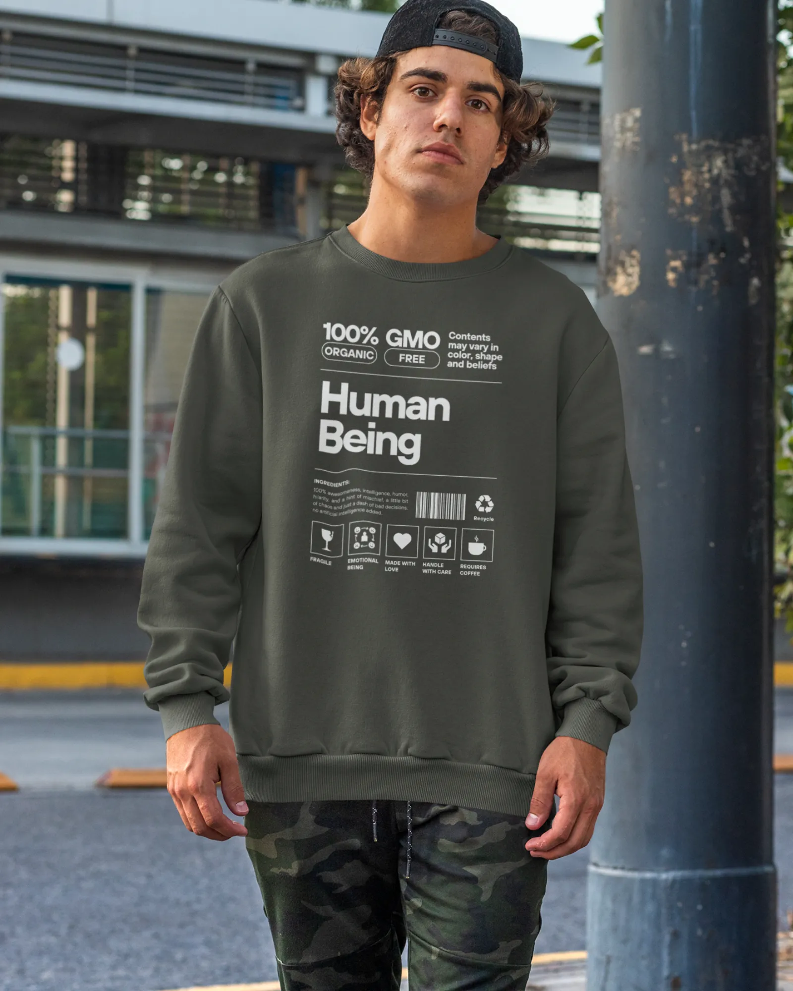 Human Being Dark - Men's Sweatshirts