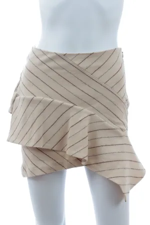 Isabel Marant Kimura Asymmetric Striped Mini Skirt
