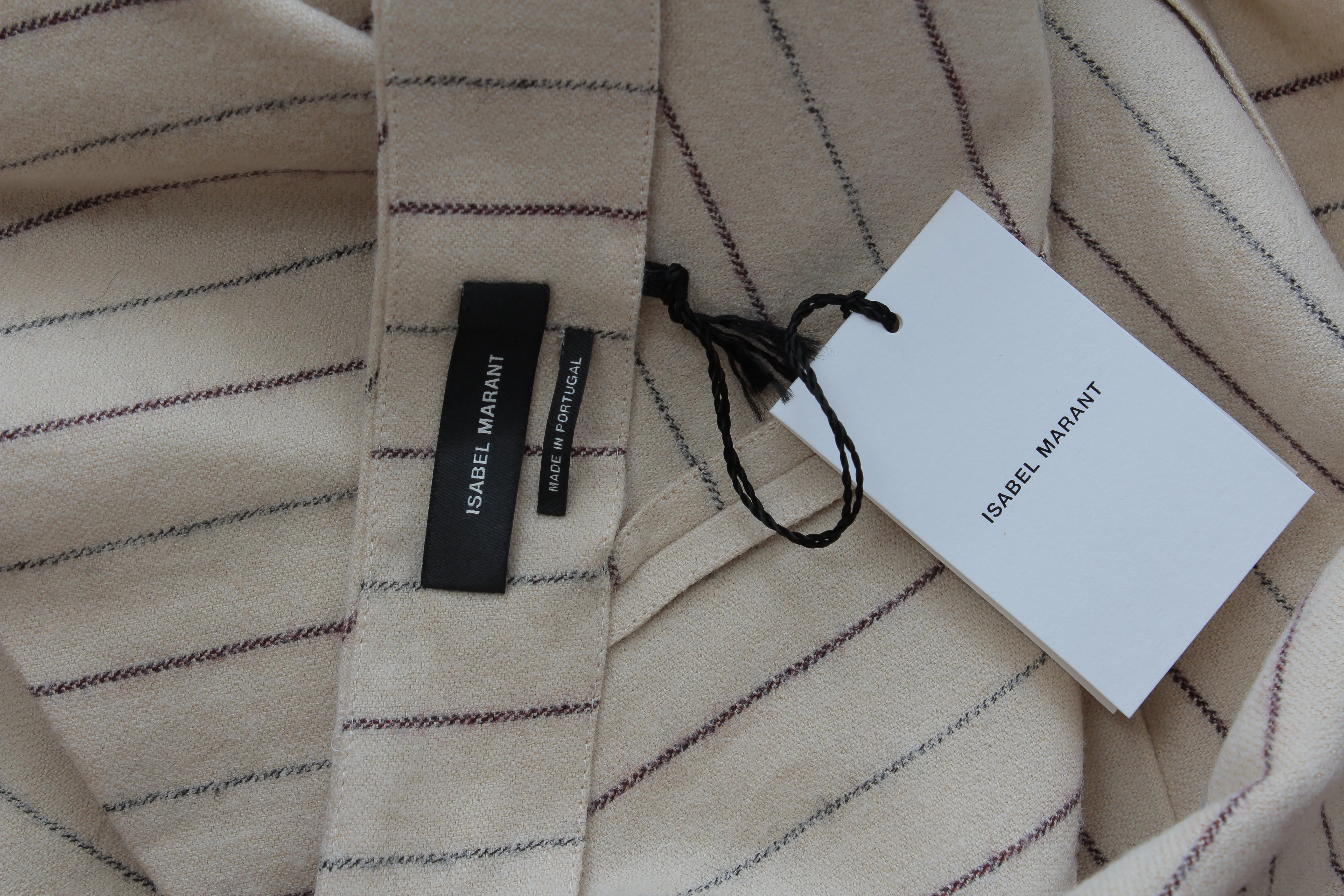 Isabel Marant Kimura Asymmetric Striped Mini Skirt
