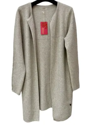 Italian Mid Length Classic Style Knit Jacket One Size
