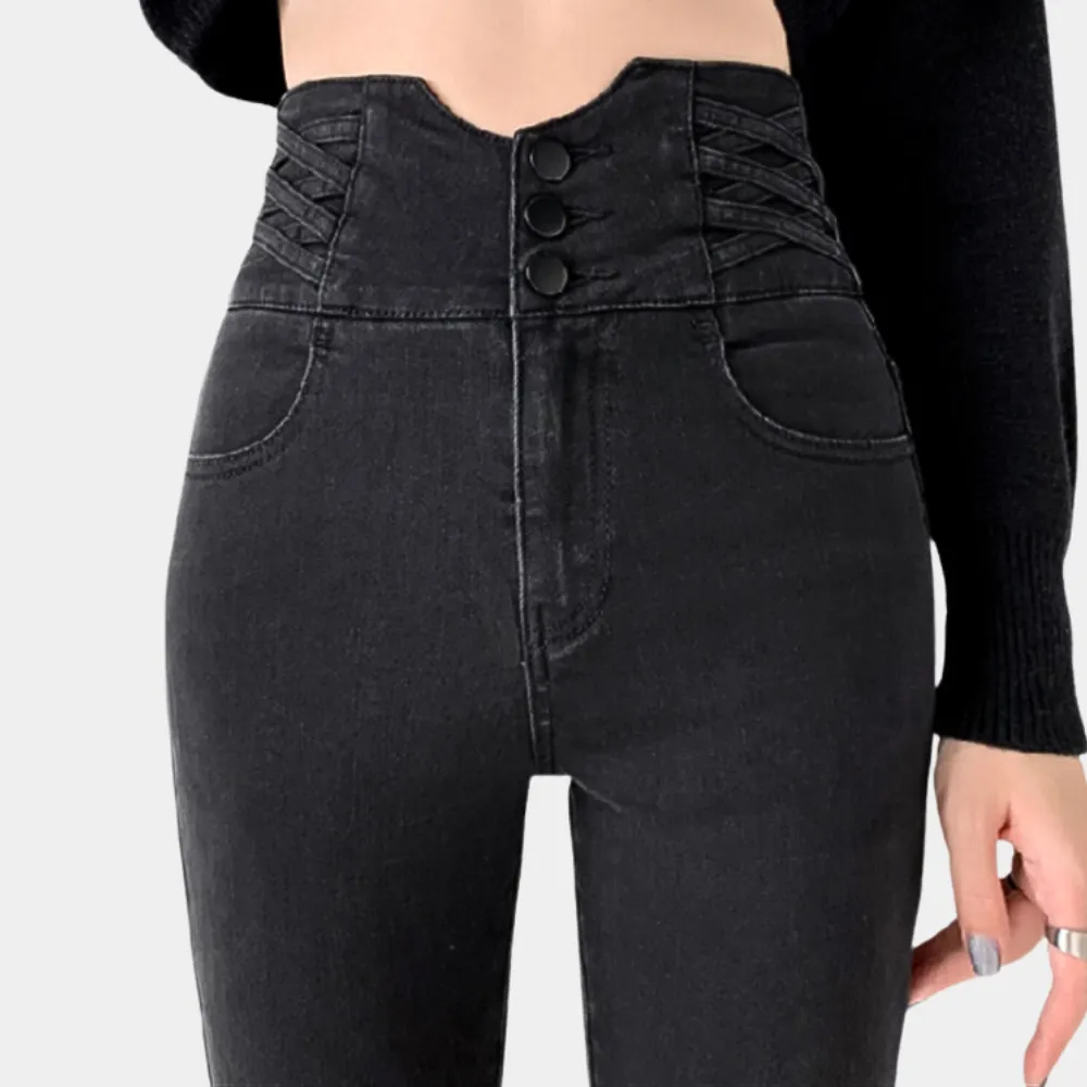 Jeans taille haute élégants pour femmes