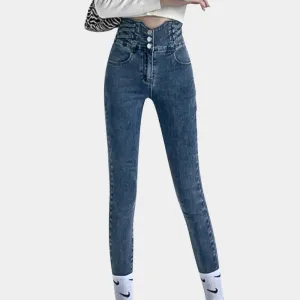 Jeans taille haute élégants pour femmes
