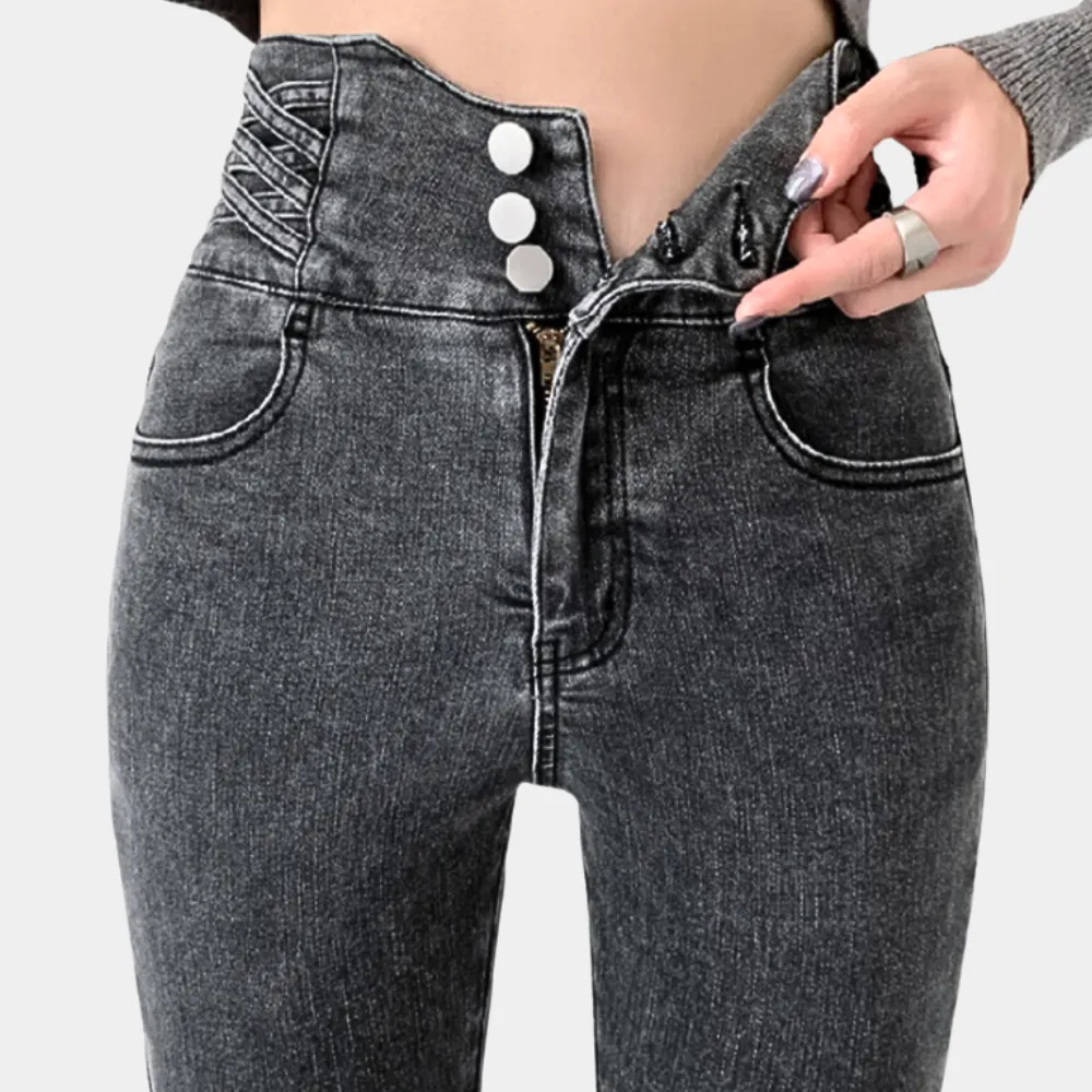 Jeans taille haute élégants pour femmes
