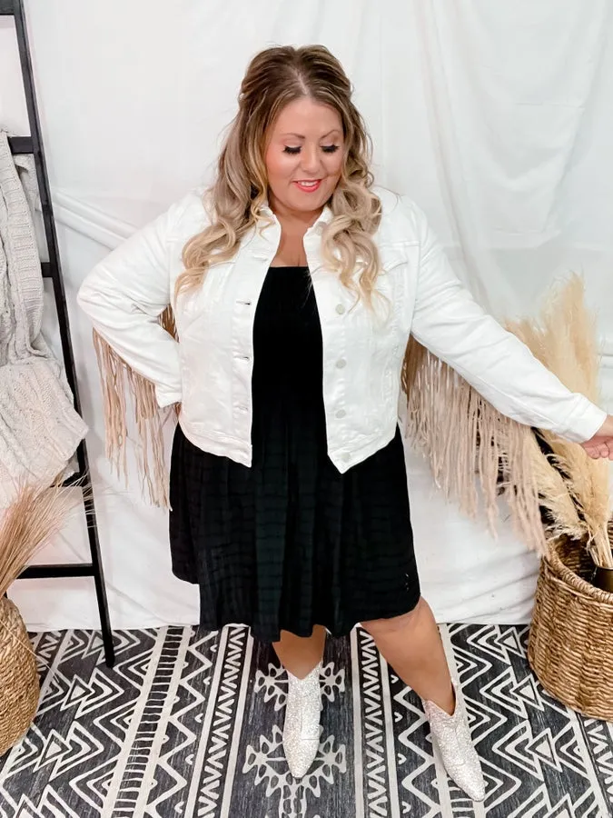 Judy Blue Off White Fringe Jacket FINAL SALE
