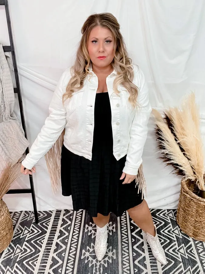 Judy Blue Off White Fringe Jacket FINAL SALE
