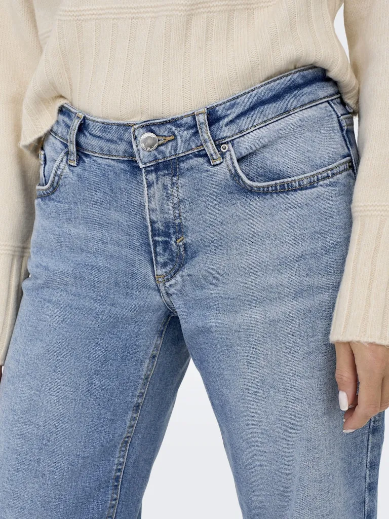 Juicy Low Waist Wide Leg Denim Jeans