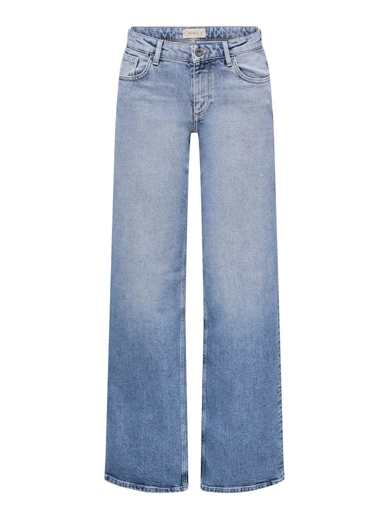 Juicy Low Waist Wide Leg Denim Jeans