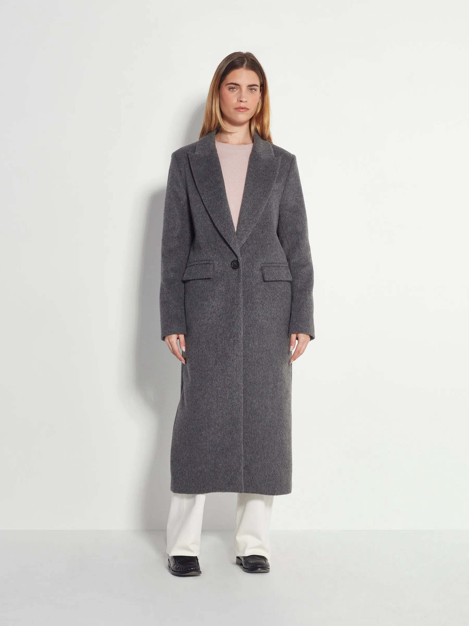 Juliette Hogan - Mantelle Coat Grey Fur