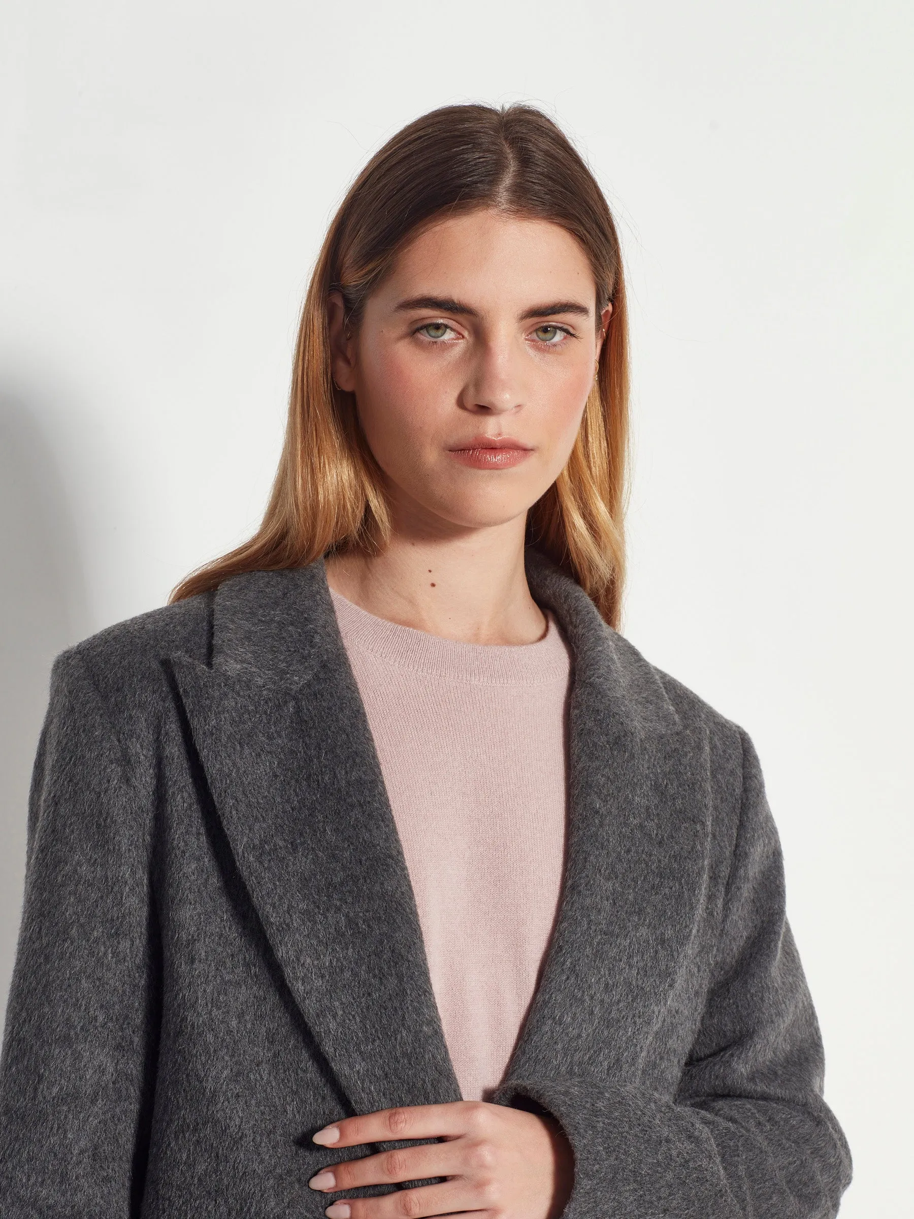 Juliette Hogan - Mantelle Coat Grey Fur