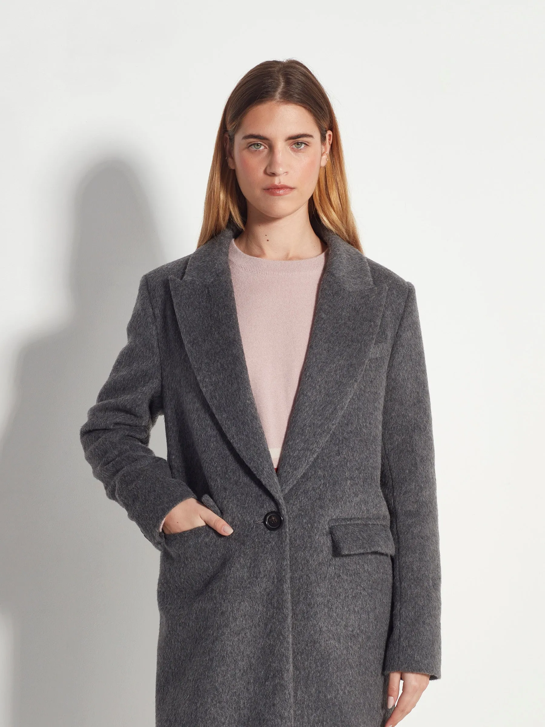 Juliette Hogan - Mantelle Coat Grey Fur