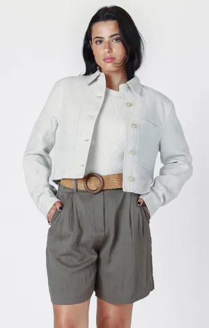 Kaylee Cropped Utility Jacket