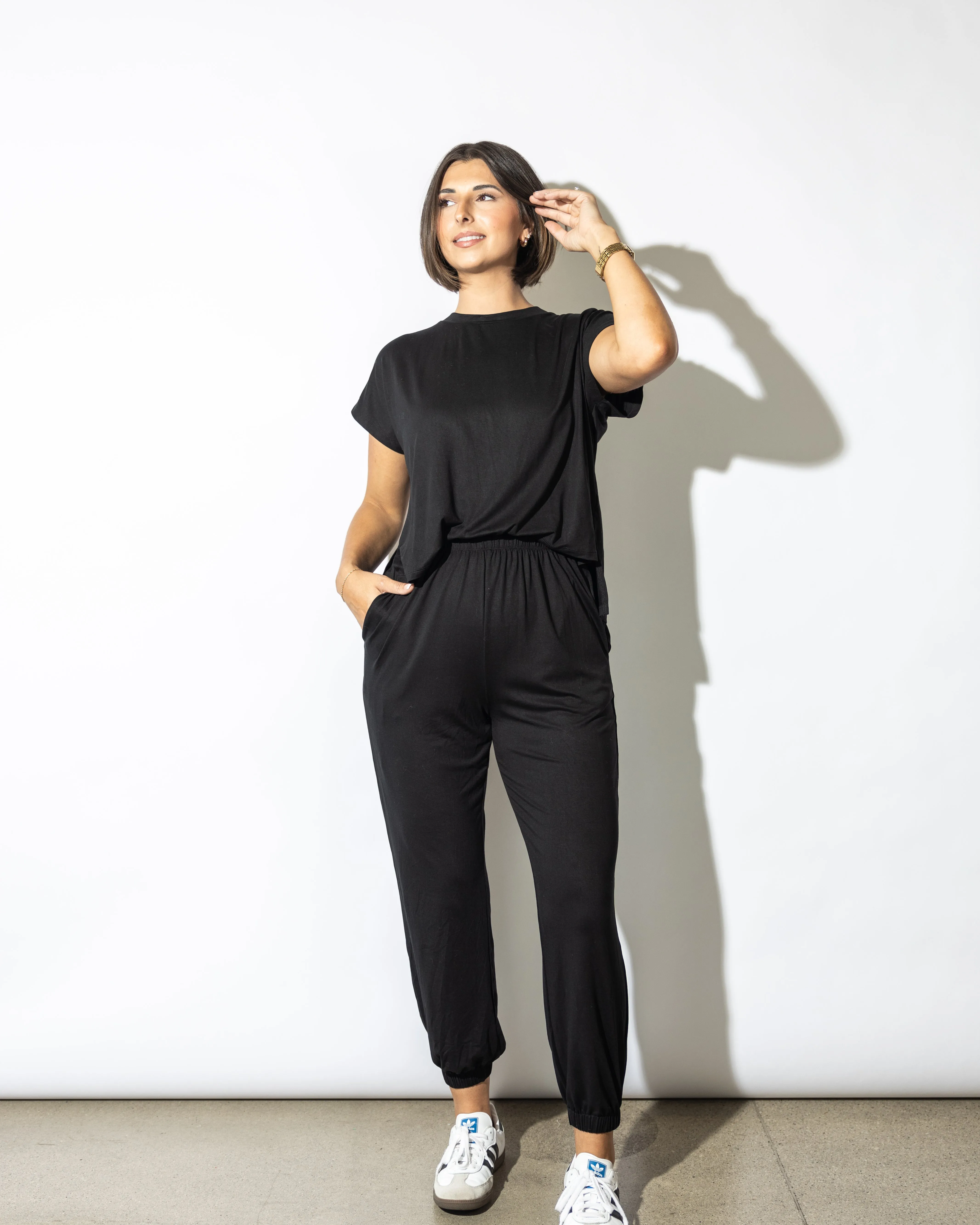 Landry Short Sleeve Jumpsuit