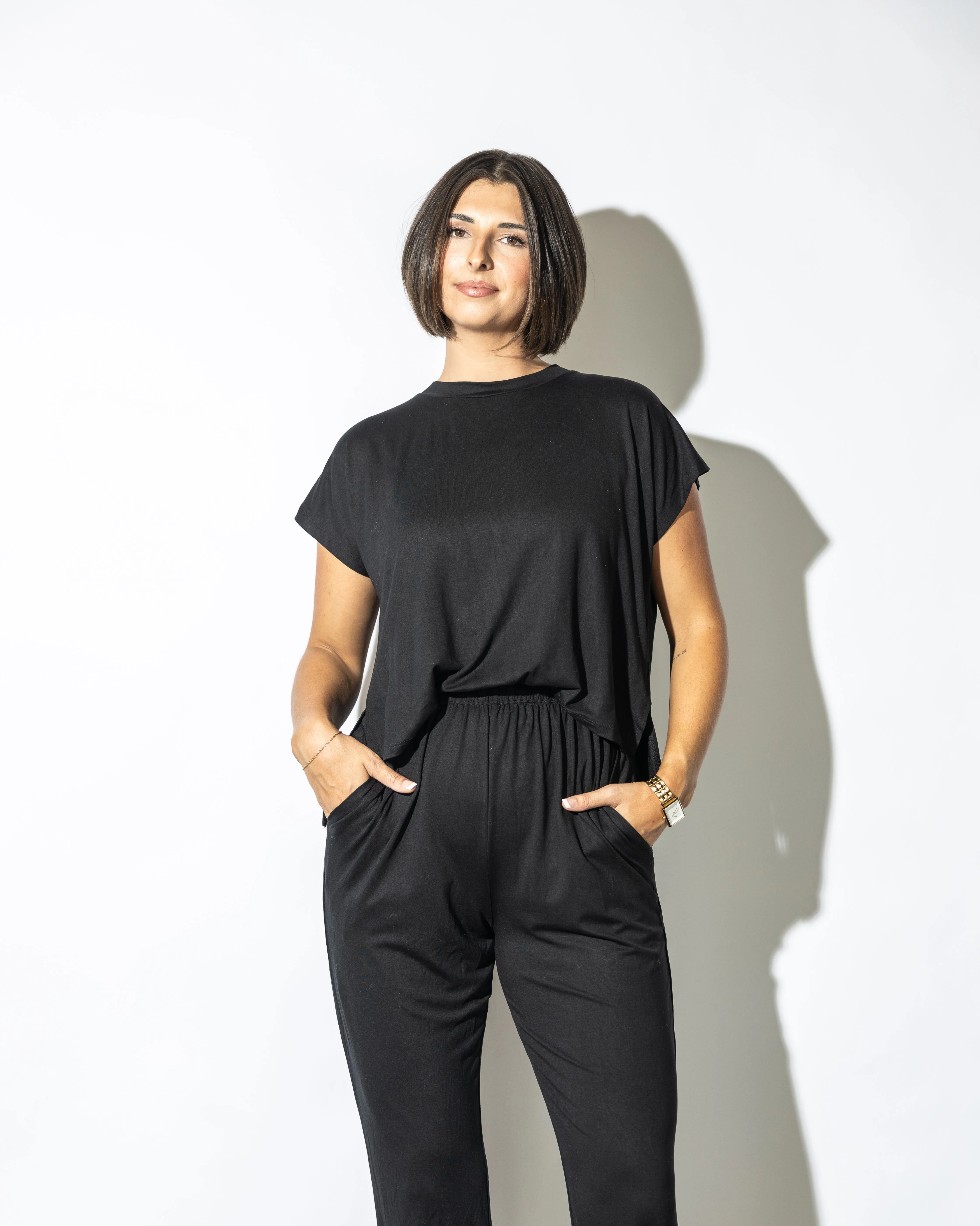 Landry Short Sleeve Jumpsuit
