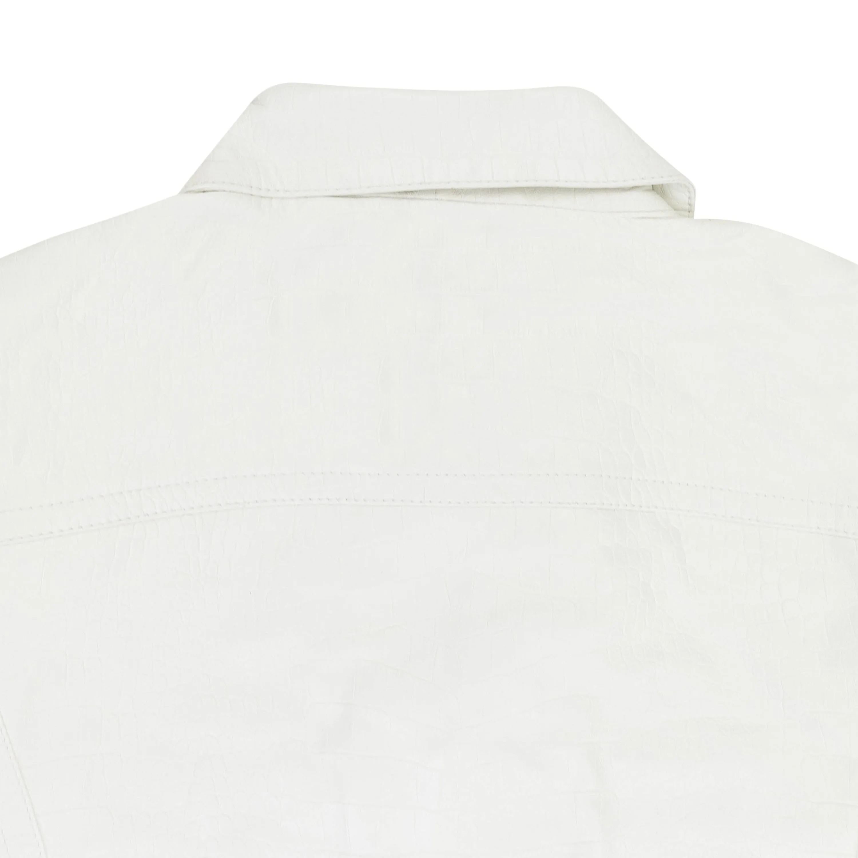 LEATHER TRUCKER JACKET WHITE LEATHER JACKETS