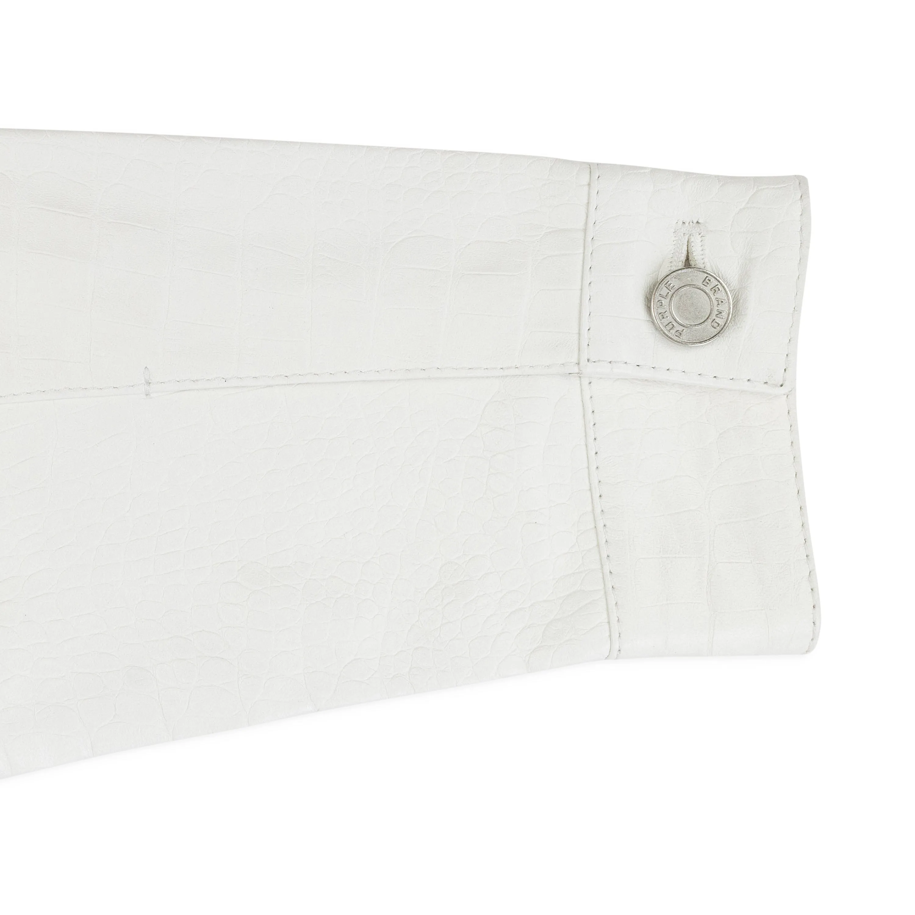 LEATHER TRUCKER JACKET WHITE LEATHER JACKETS