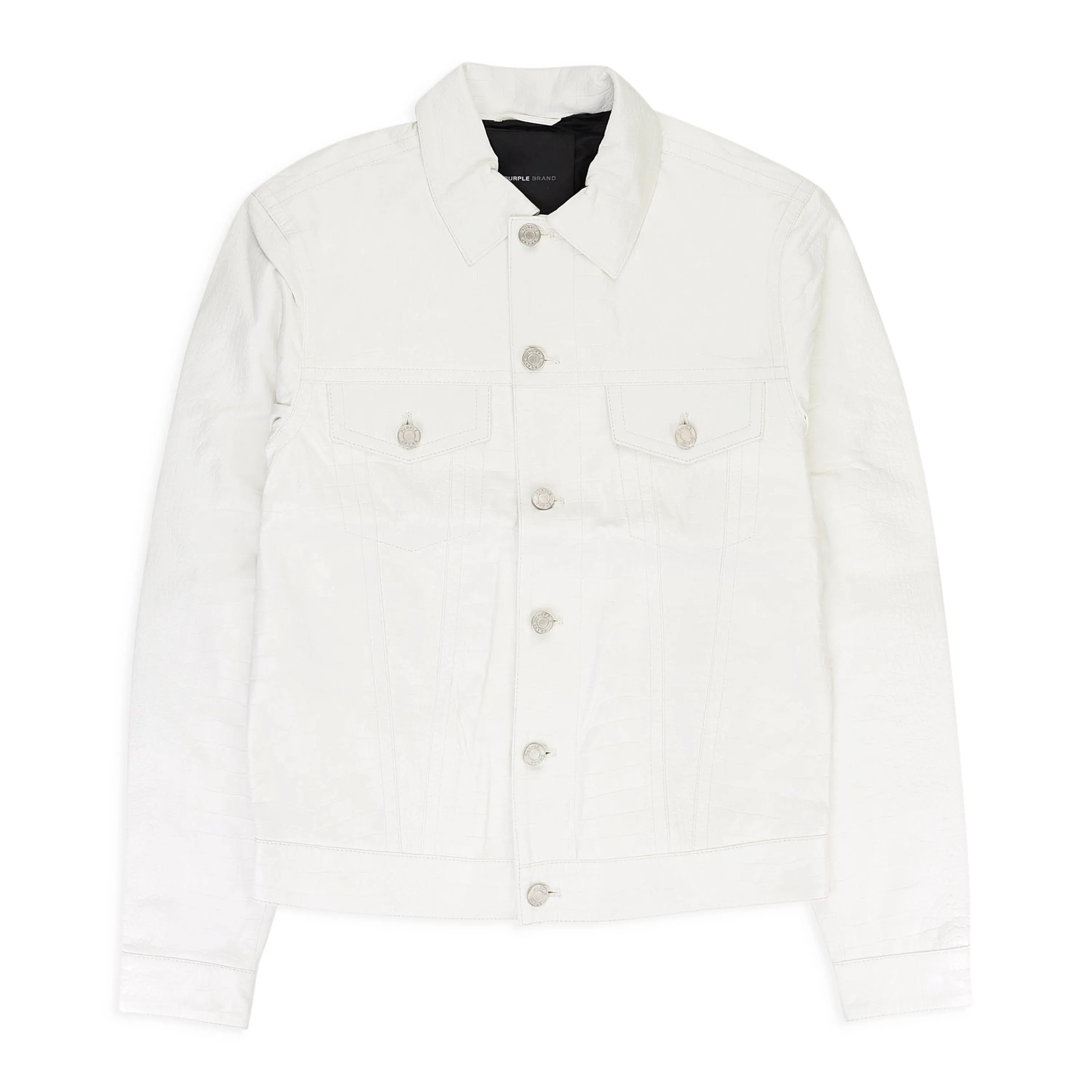 LEATHER TRUCKER JACKET WHITE LEATHER JACKETS