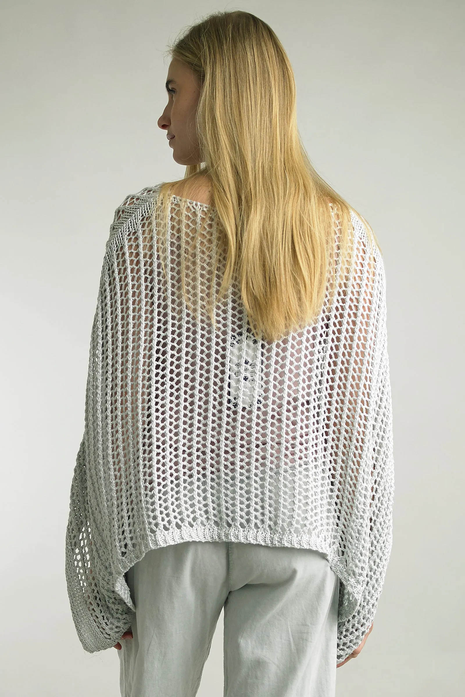 Lightweight open knit spring sweater