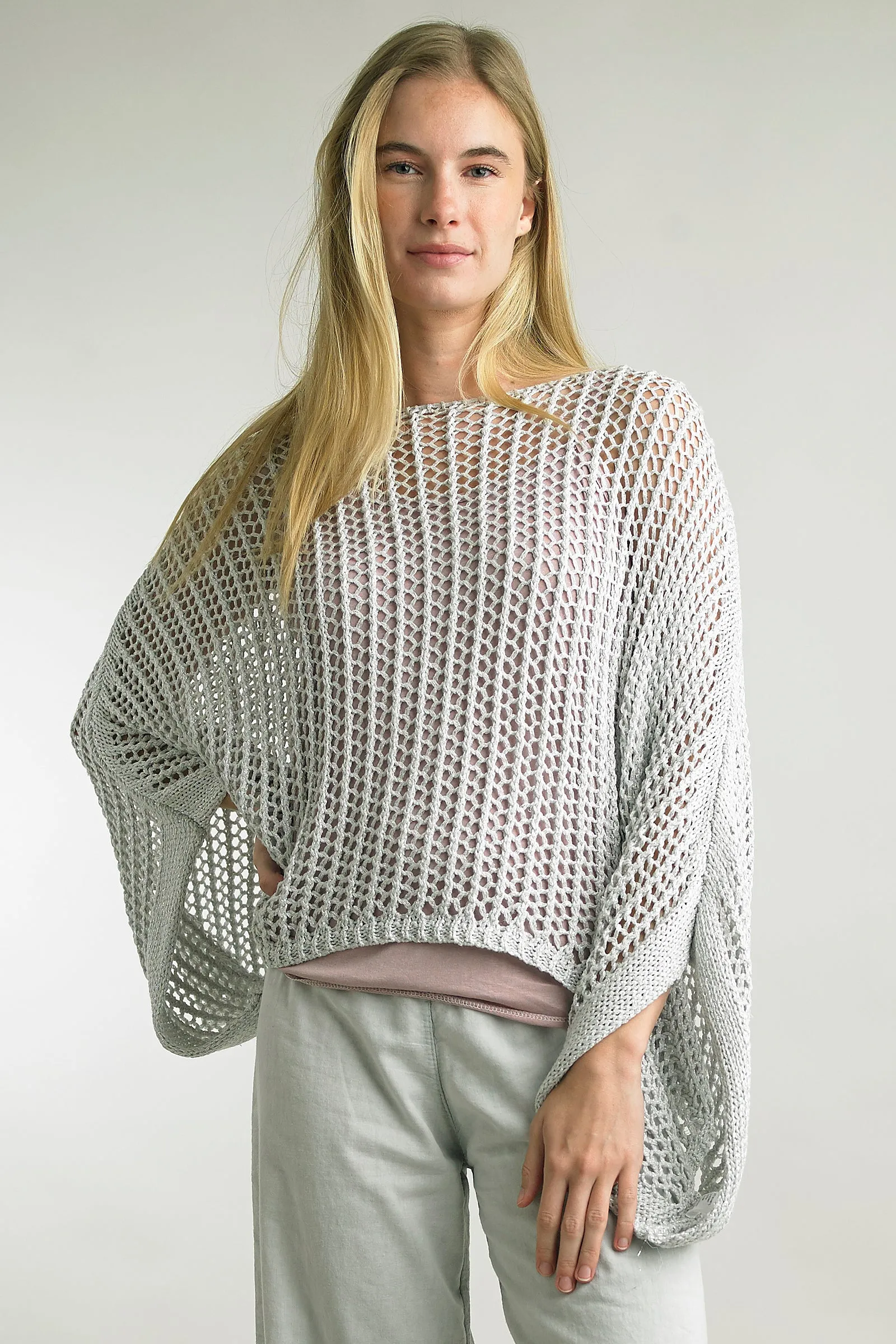 Lightweight open knit spring sweater
