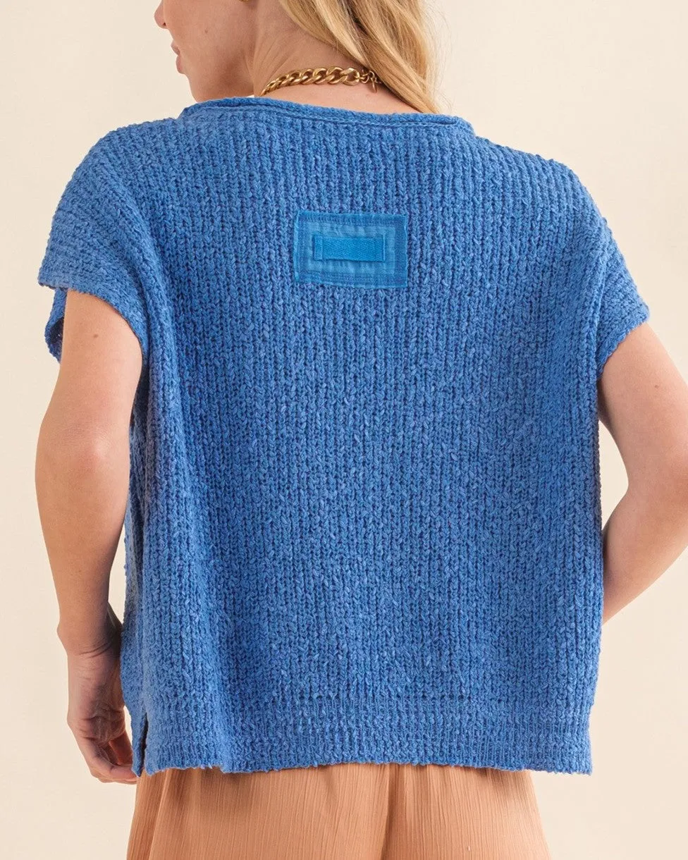 Lightweight Sweater Top - Blue