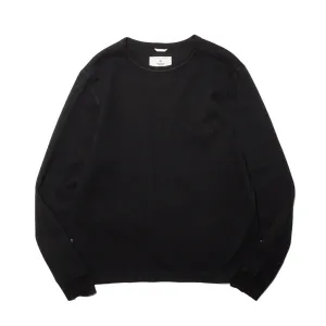 LIGHTWEIGHT WAFFLE LONG SLEEVE "BLACK"