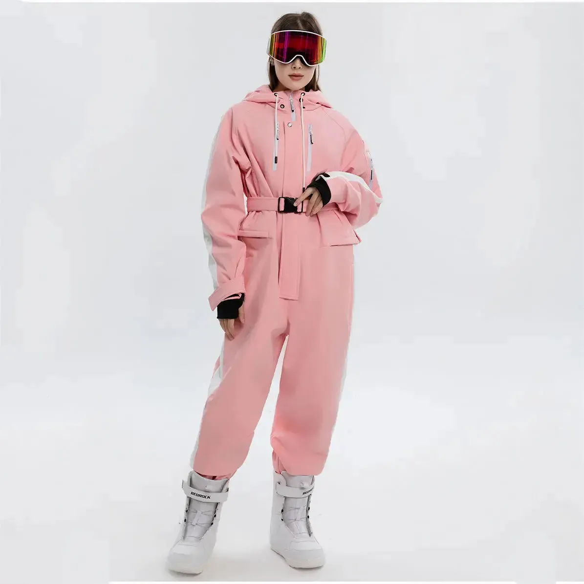 Loose Fit Ski Snowboarding Jumpsuits One Piece Snow Suits