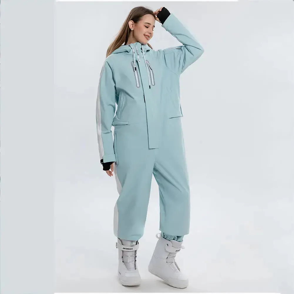 Loose Fit Ski Snowboarding Jumpsuits One Piece Snow Suits