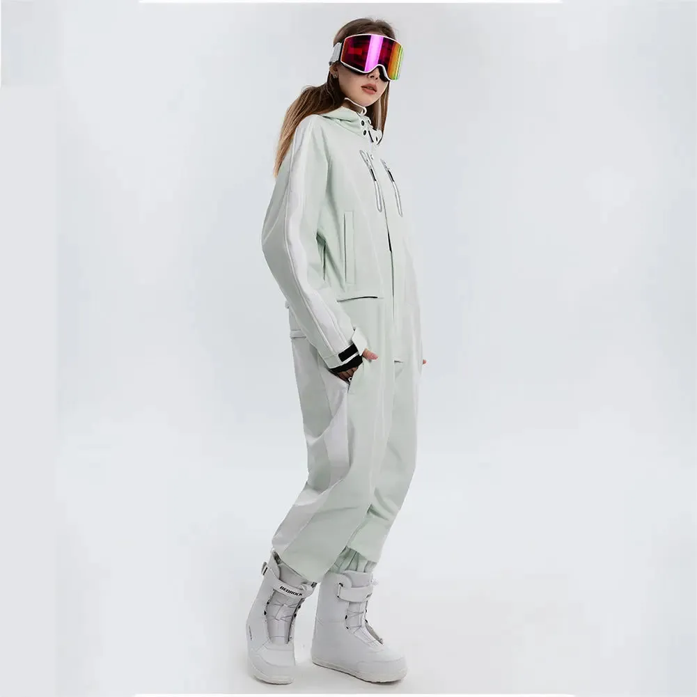 Loose Fit Ski Snowboarding Jumpsuits One Piece Snow Suits