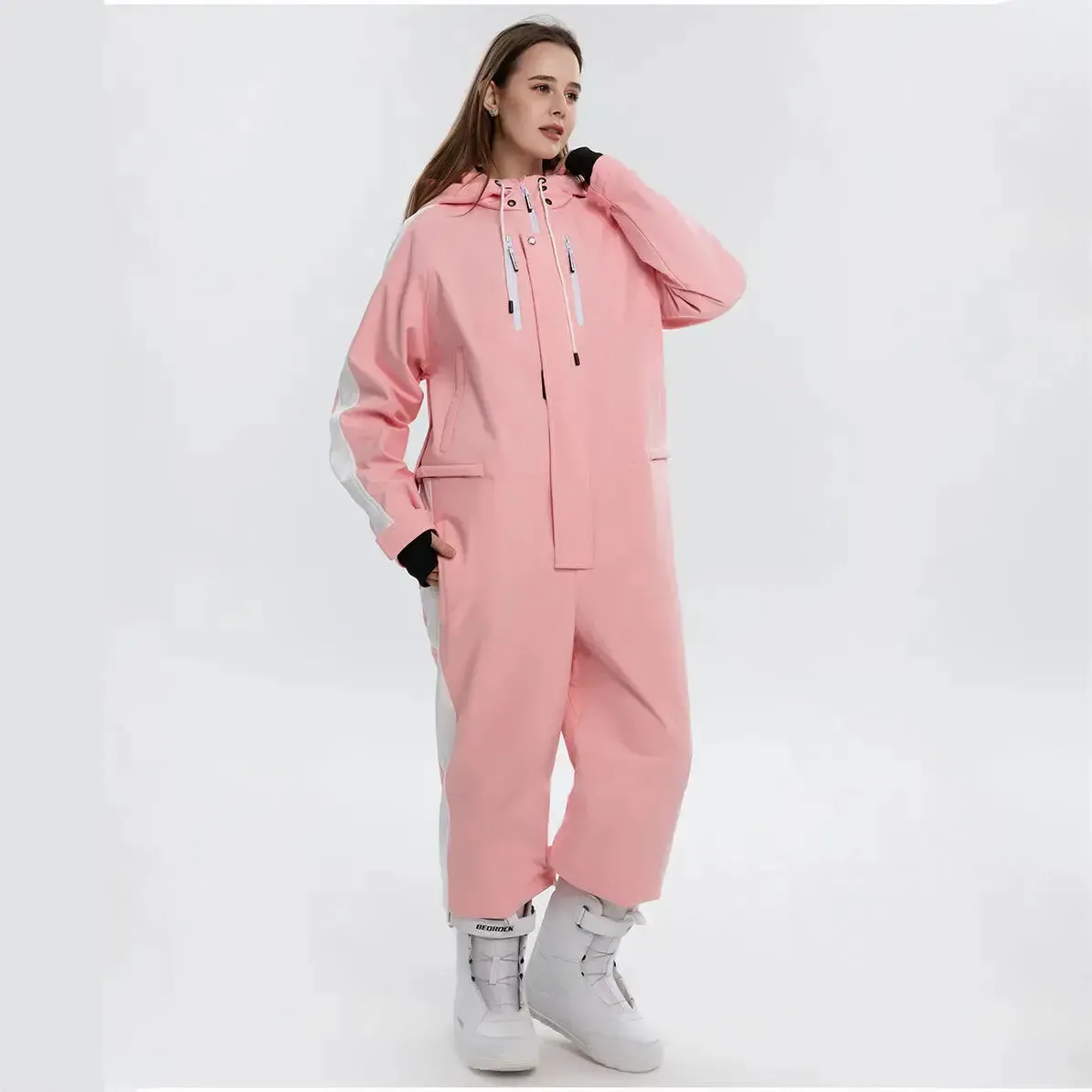 Loose Fit Ski Snowboarding Jumpsuits One Piece Snow Suits