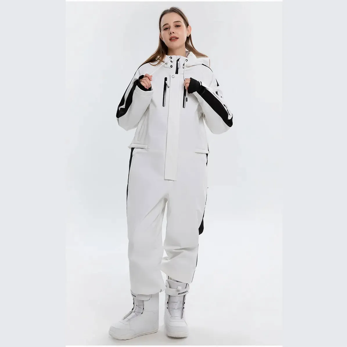 Loose Fit Ski Snowboarding Jumpsuits One Piece Snow Suits
