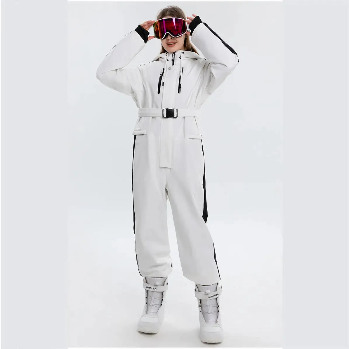 Loose Fit Ski Snowboarding Jumpsuits One Piece Snow Suits