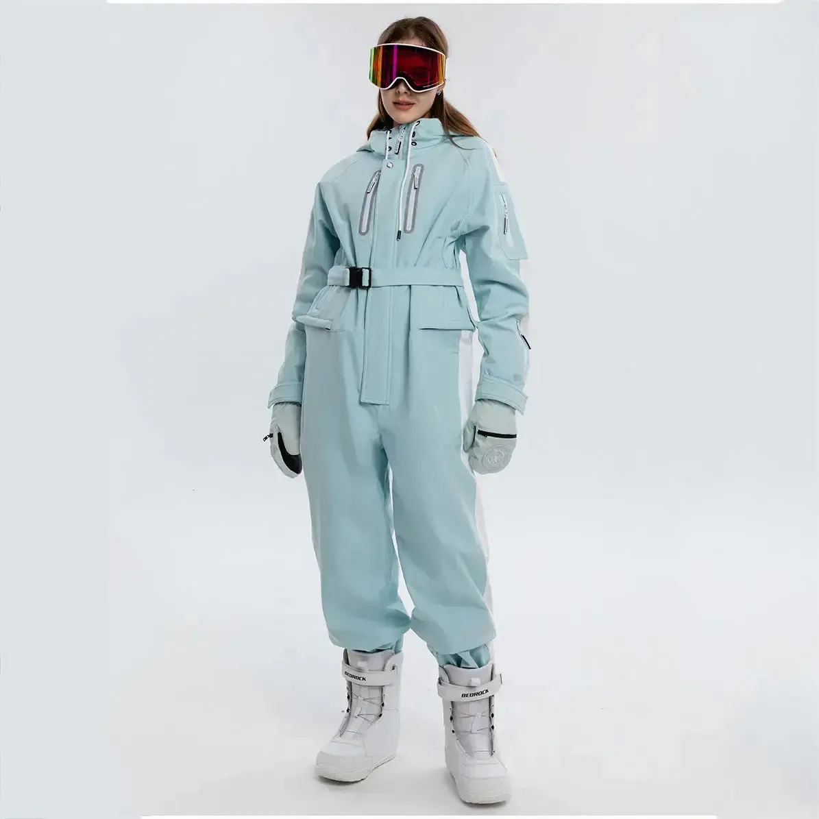 Loose Fit Ski Snowboarding Jumpsuits One Piece Snow Suits