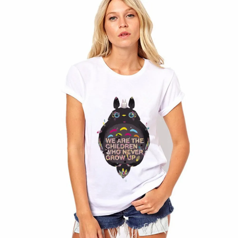 Lovely Cat Pattern Print Short Sleeves Slim T-shirt