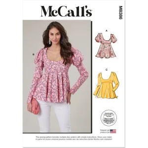 McCall's Pattern M8386 Misses' Tops