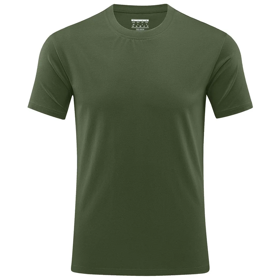 Men's Casual Crew Neck Cotton T-Shirt