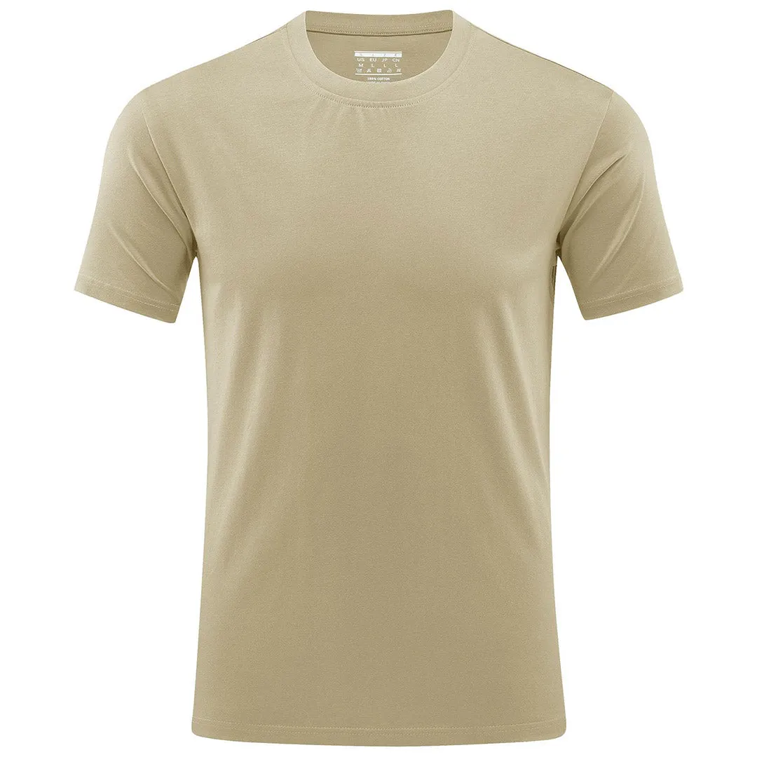 Men's Casual Crew Neck Cotton T-Shirt