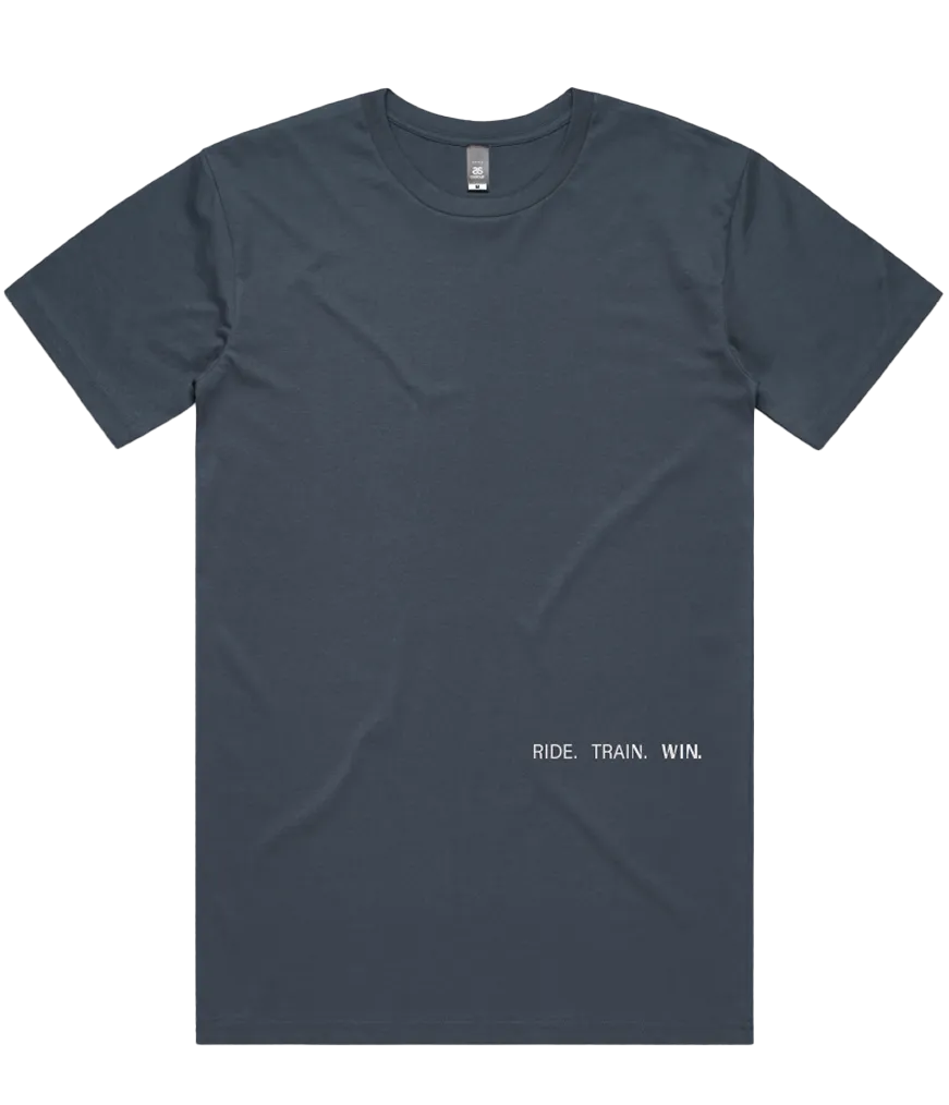 Men's Logo Tee: Petrol Blue