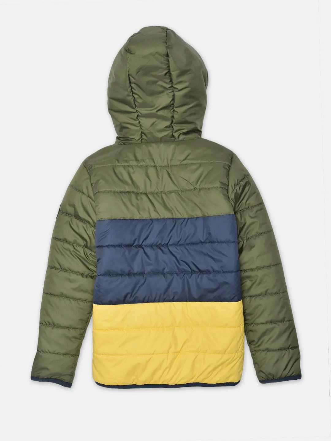 Multi Colourblocked Hooded Jacket