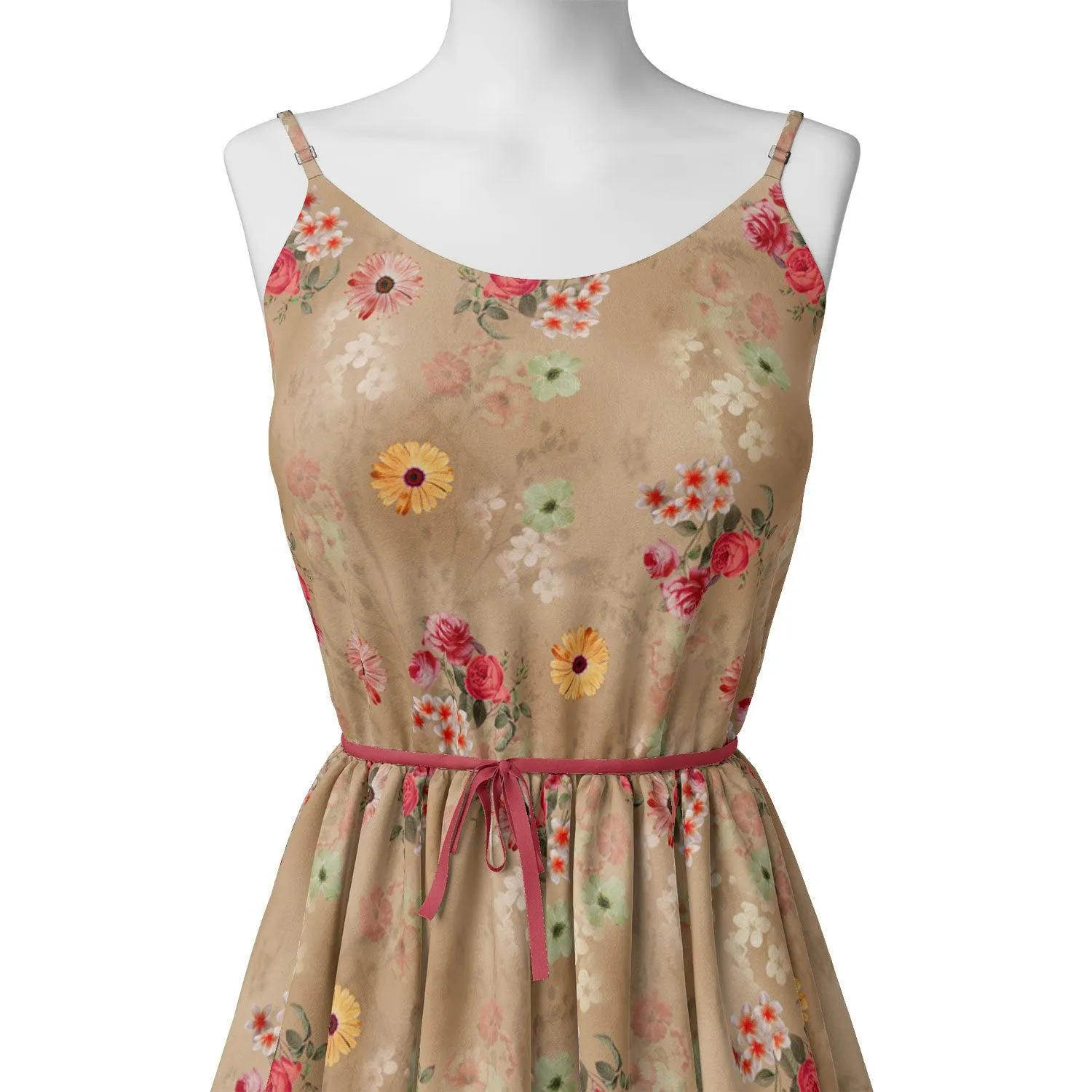 Multitype Of Flower Sunflower And Roses Digital Printed Fabric - Weightless