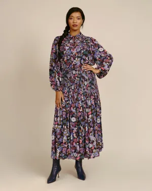 Nicolette Skirt | Mixed Meadow Navy