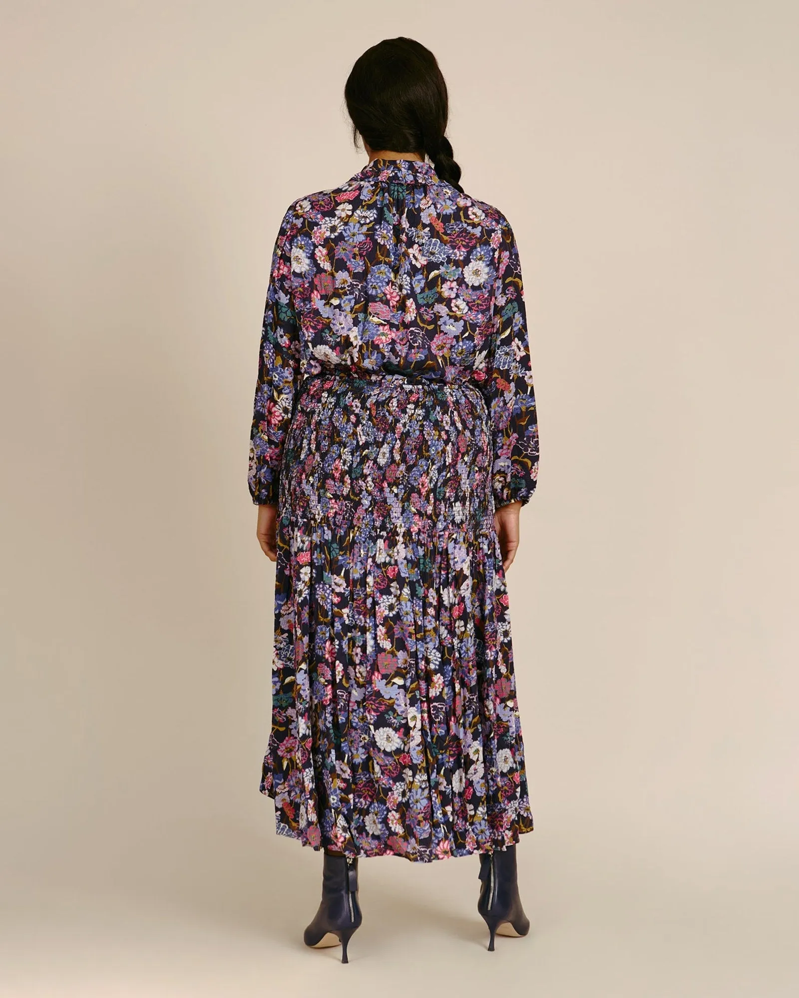 Nicolette Skirt | Mixed Meadow Navy