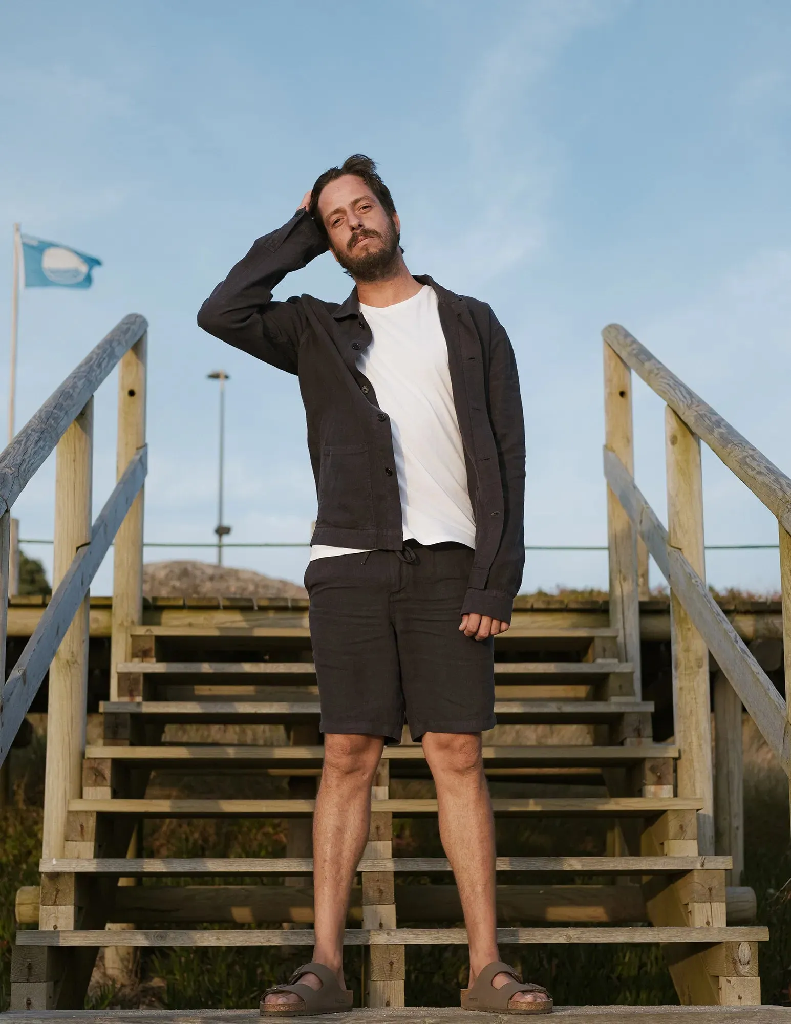 Overshirt Linen Ilha Navy