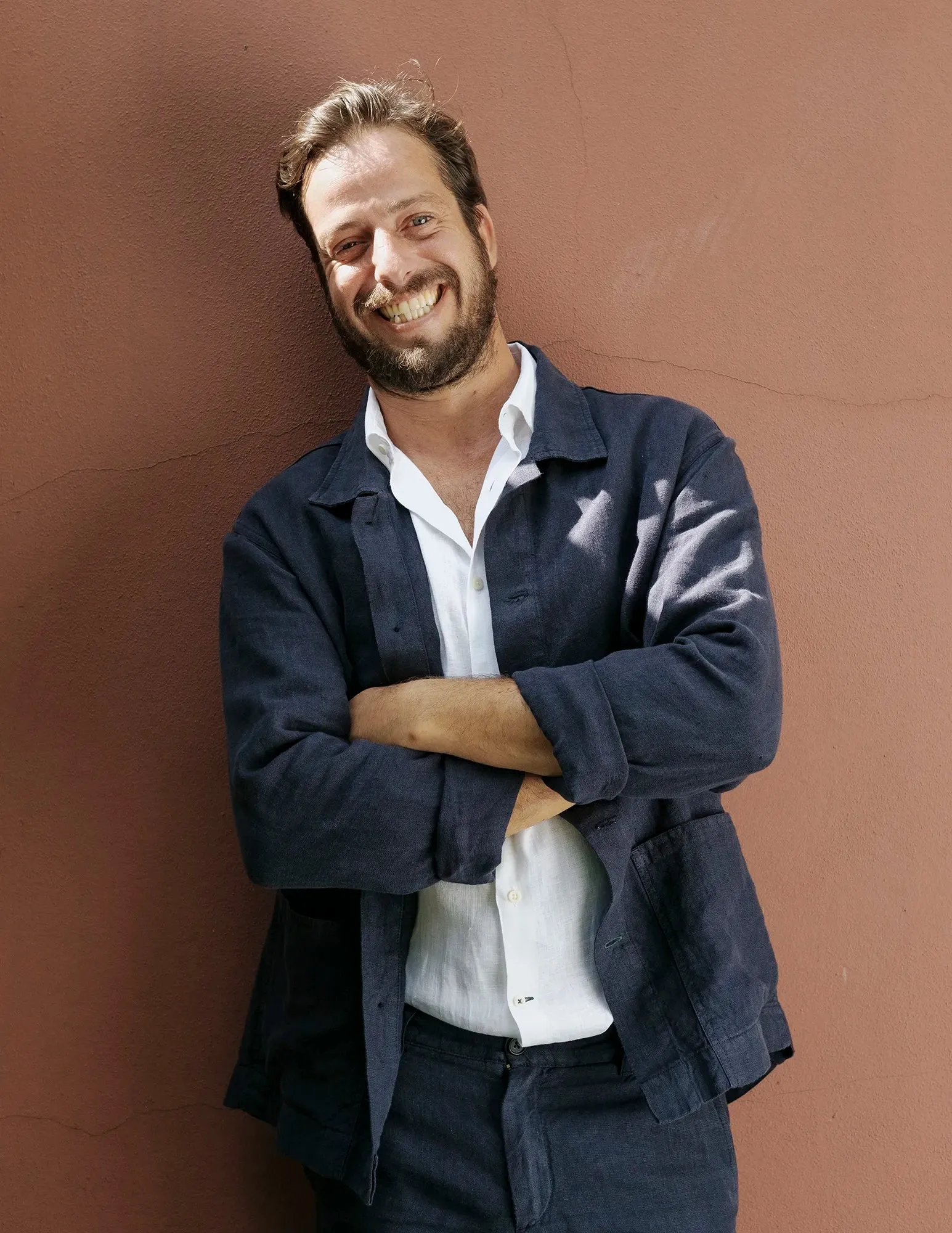 Overshirt Linen Ilha Navy