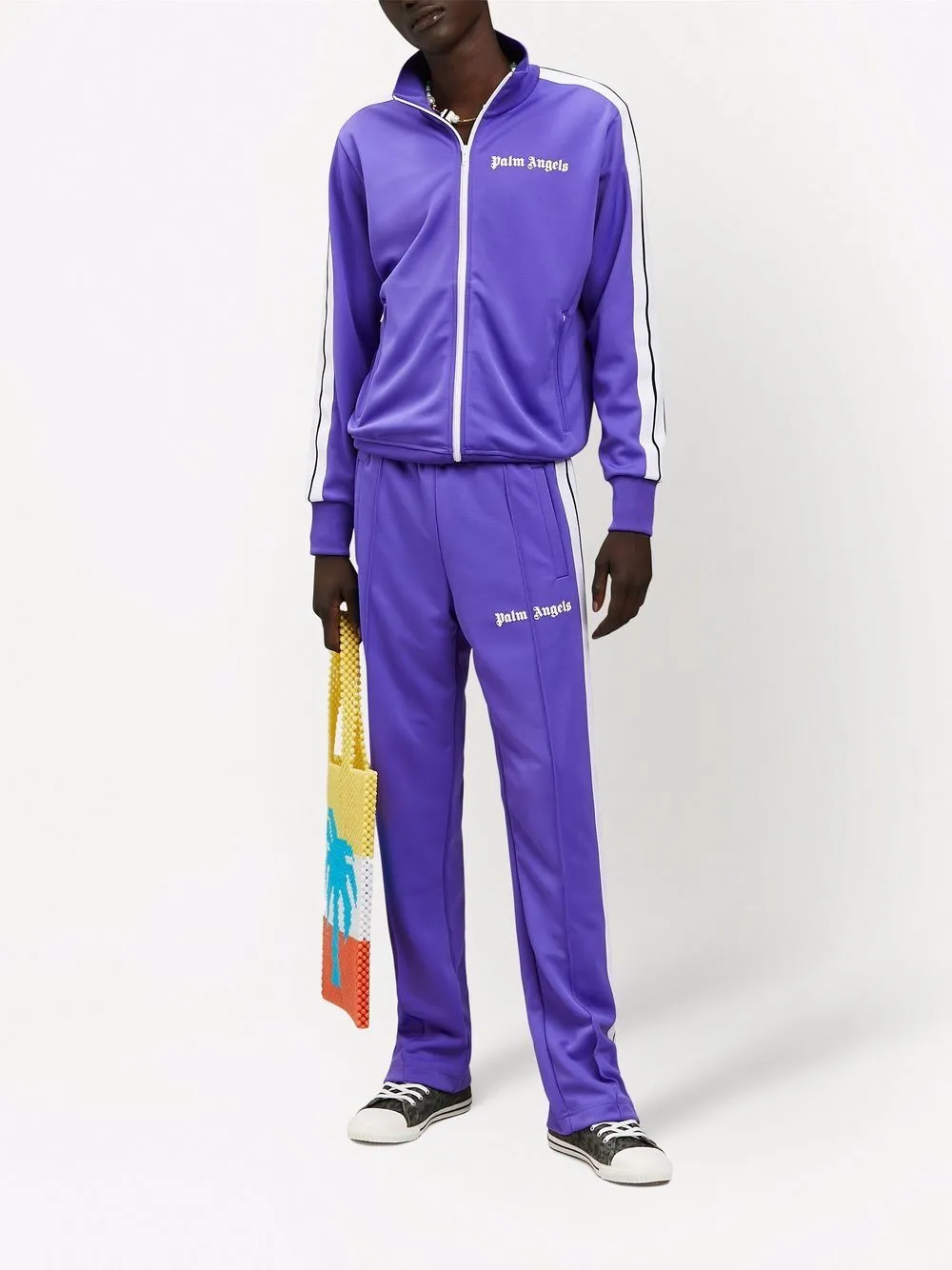 PALM ANGELS Classic Track Jacket Purple/White