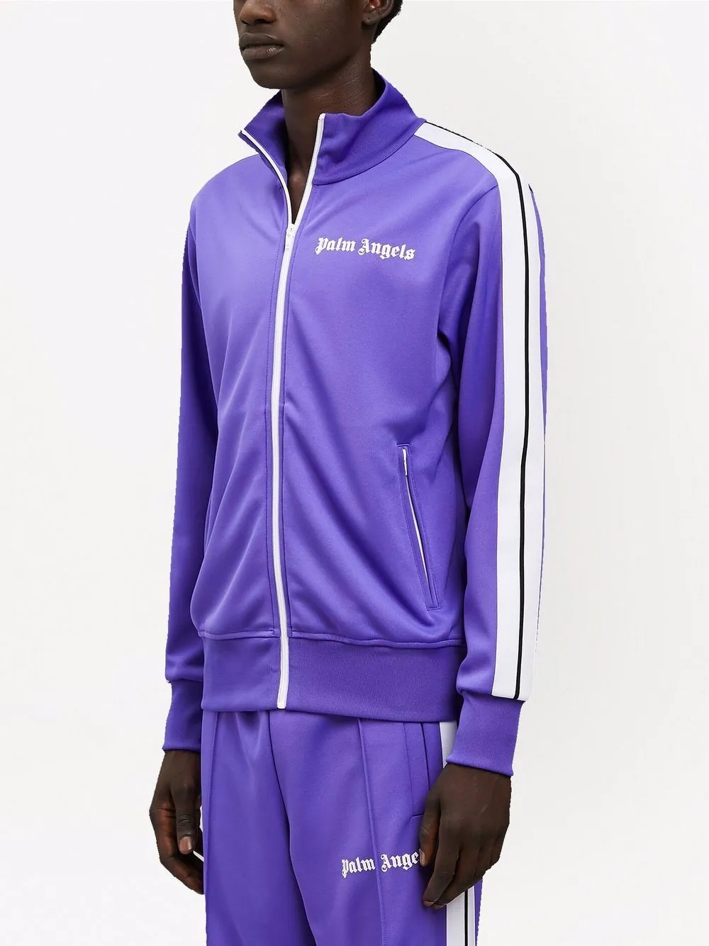 PALM ANGELS Classic Track Jacket Purple/White